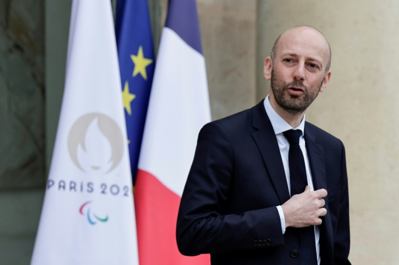 Le ministre de la Fonction publique Stanislas Guerini, à l'Elysée, le 6 mars 2024 © STEPHANE DE SAKUTIN