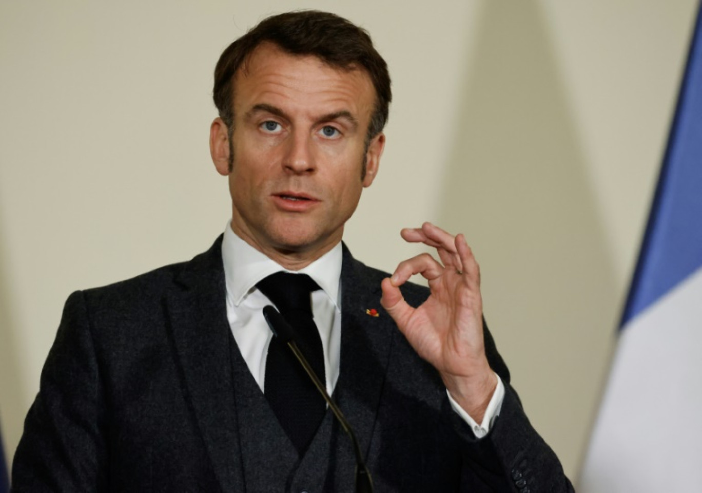 Le président de la République Emmanuel Macron le 5 mars 2024, à Paris © Ludovic MARIN