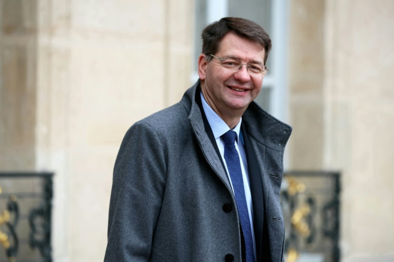 le ministre délégué aux Transports Patrice Vergriete à l'Elysée, le 21 février 2024 © ALAIN JOCARD