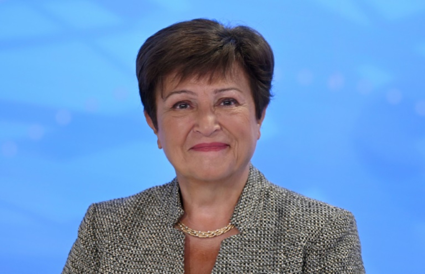 La directrice générale du Fonds monétaire international (FMI), Kristalina Georgieva, le 10 janvier 2024 à Washington © OLIVIER DOULIERY