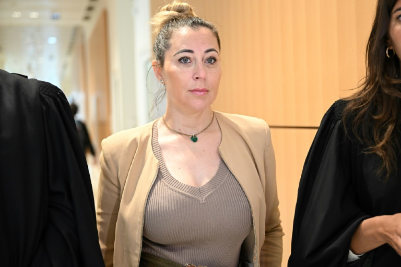 La propriétaire de Shauna Events, Magali Berdah, arrive le 10 mai 2023 au tribunal de Paris © bERTRAND GUAY