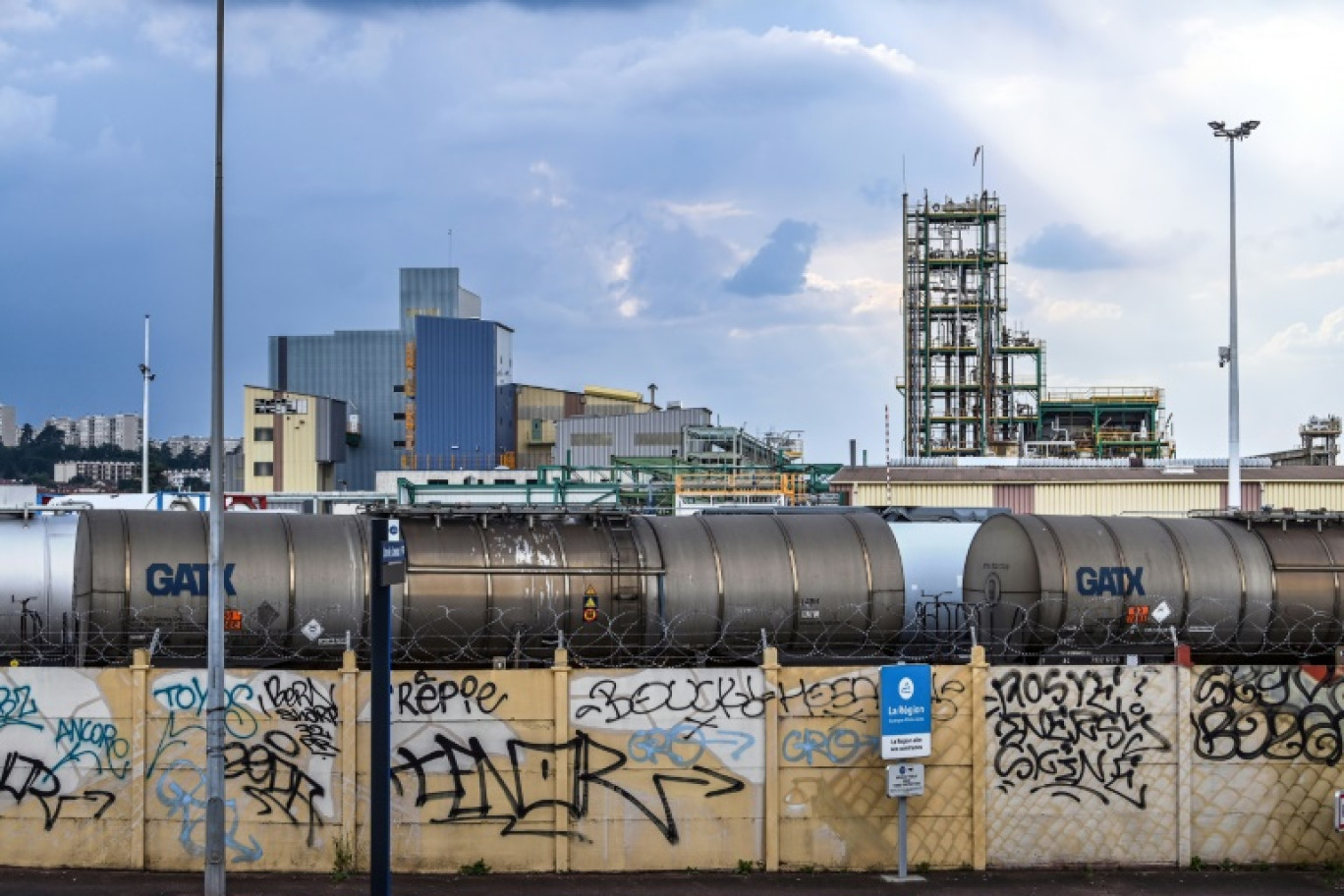 L'usine du groupe chimique Arkema à Pierre-Bénite, près de Lyon, le 3 juin 2023 © OLIVIER CHASSIGNOLE