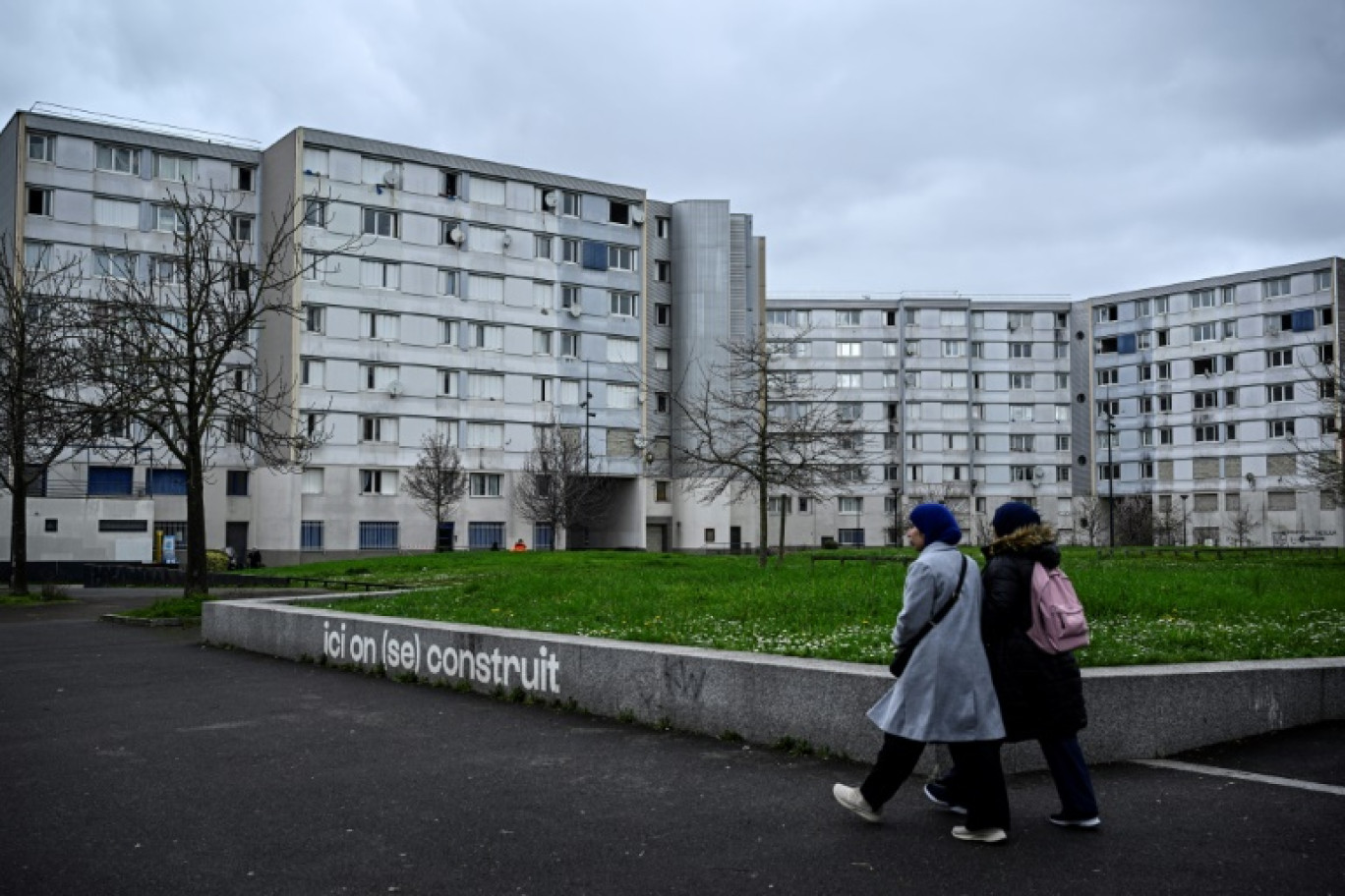 La cité des Francs-Moisins à Saint-Denis, au nord de Paris, le 13 mars 2024 © JULIEN DE ROSA