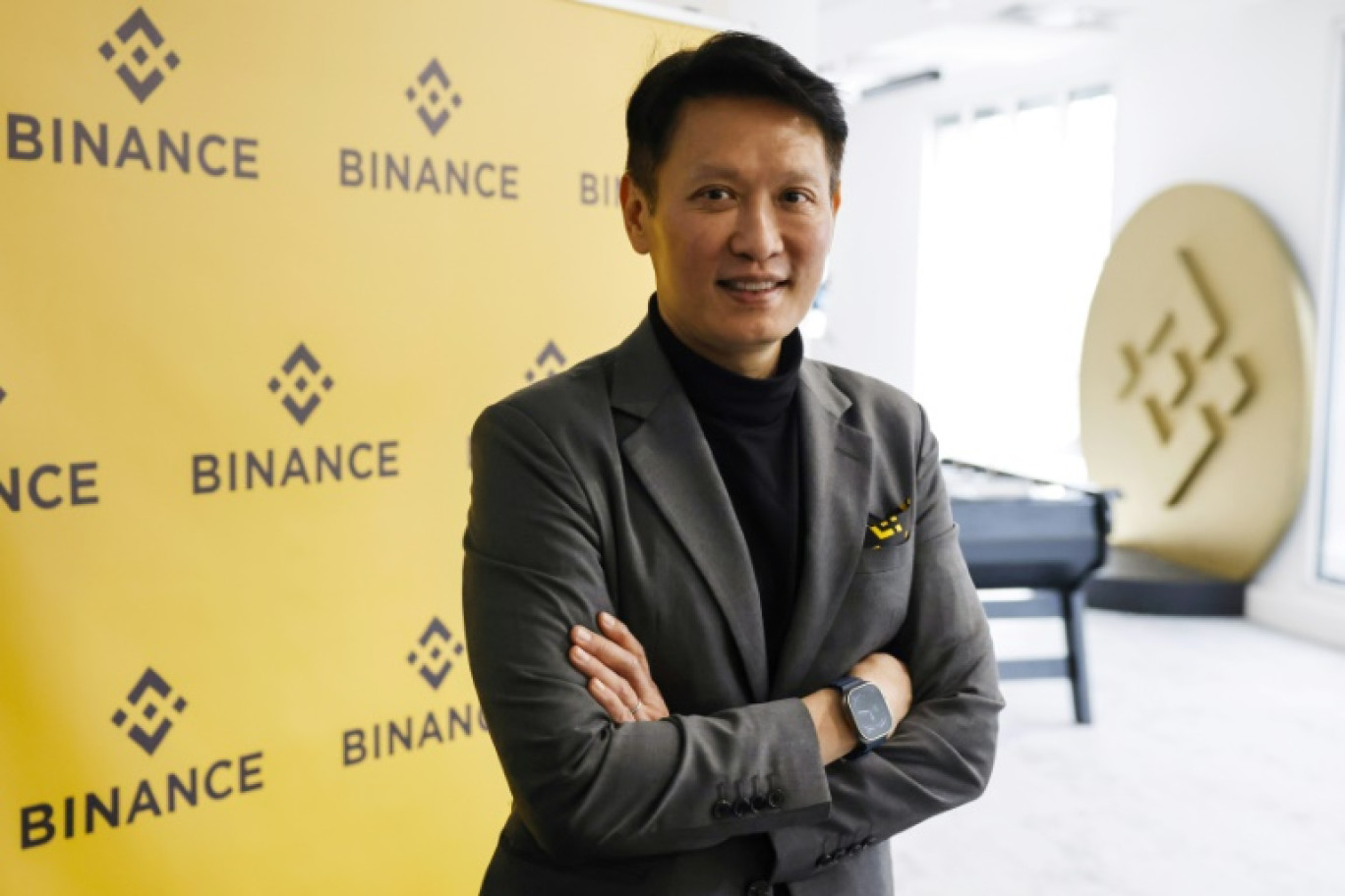 Richard Teng, le nouveau patron de Binance, à Paris, le 9 avril 2024 © Ludovic MARIN