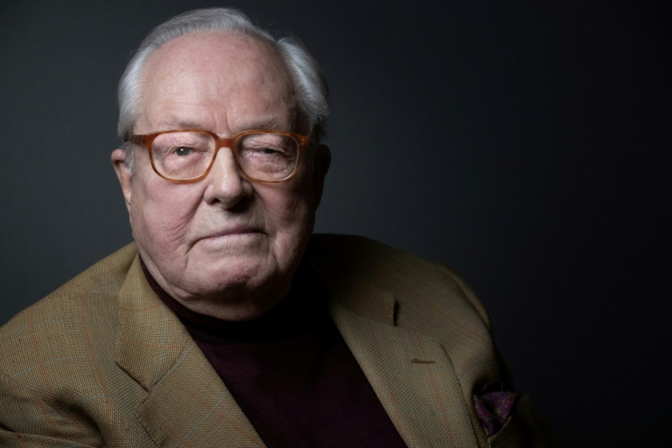 Portrait de Jean-Marie Le Pen le 2 février 2022 à Rueil-Malmaison (Hauts-de-Seine) © JOEL SAGET