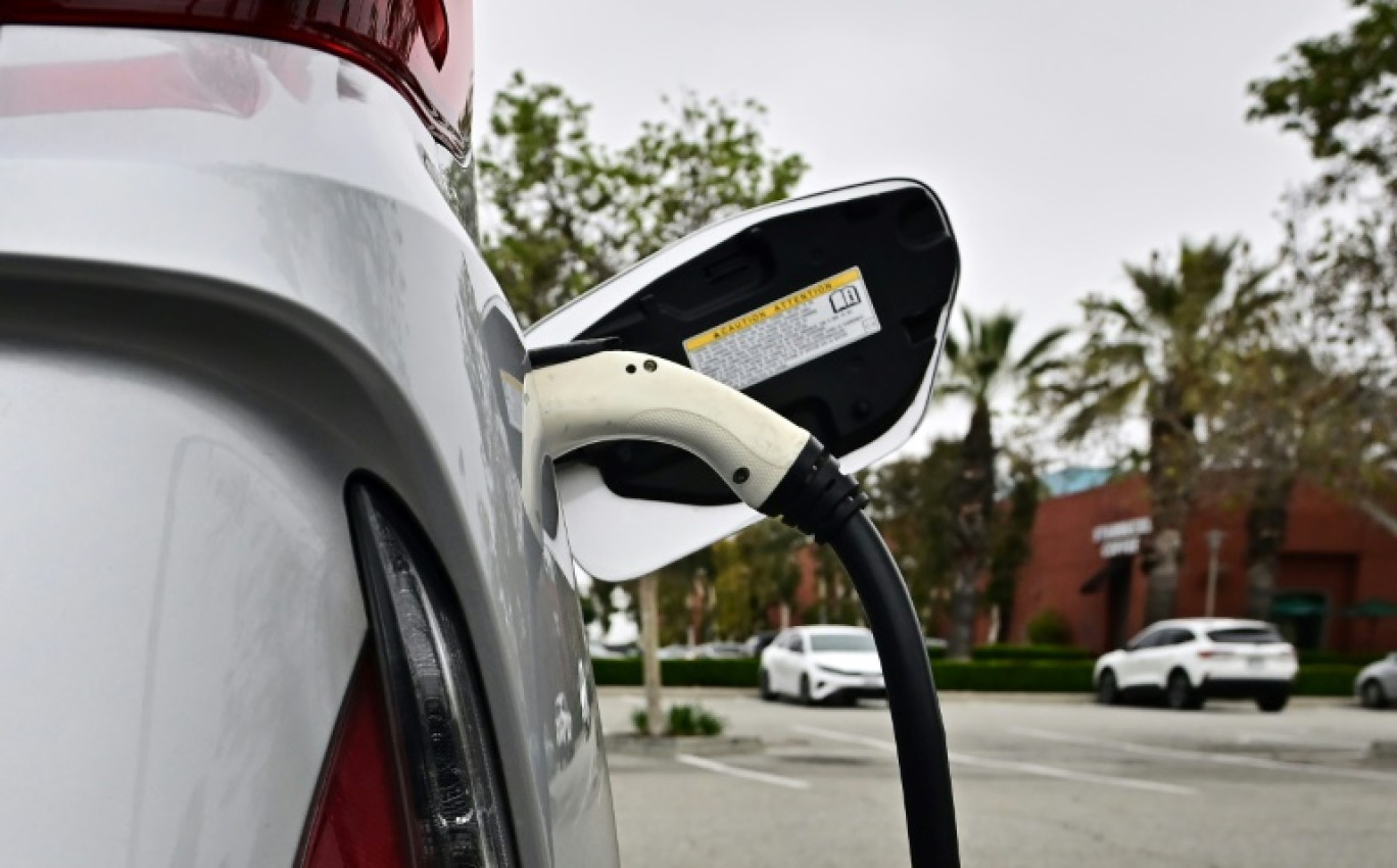 Un véhicule électrique à Alhambra, en Californie, l 12 avril 2023 © Frederic J. BROWN