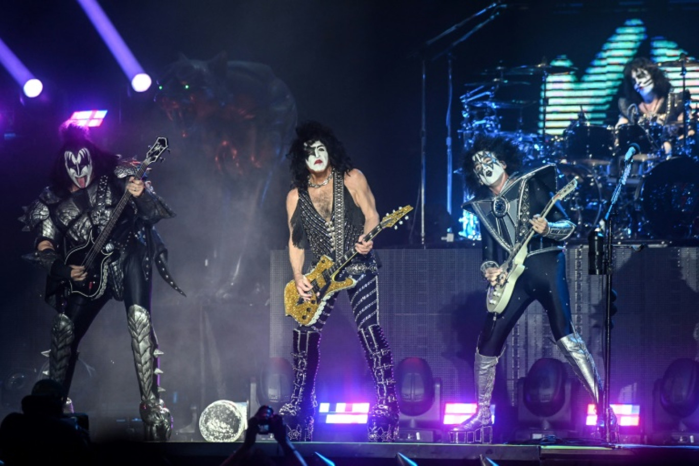 Kiss au Hellfest à Clisson, dans l'ouest de la France, le 15 juin 2023 © Sebastien SALOM-GOMIS