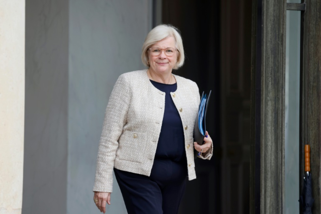 La ministre de la Santé Catherine Vautrin à l'Elysée, à Paris, le 3 avril 2024 © Ludovic MARIN