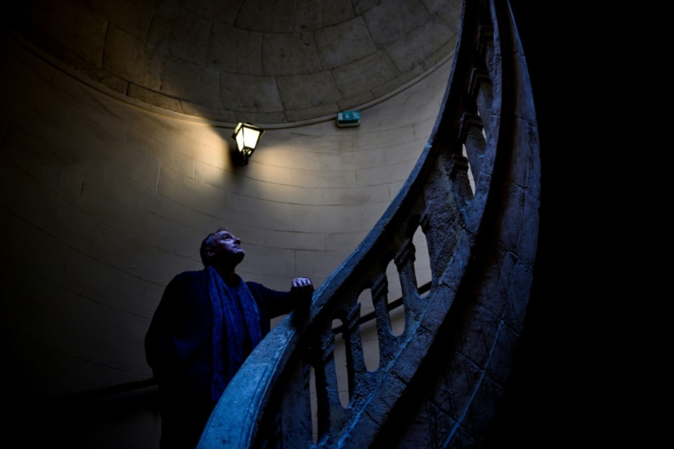 L'écrivain américain Dennis Lehane à l'hôtel de ville de Lyon, à l'occasion du festival Quais du Polar, le 6 avril 2024 © OLIVIER CHASSIGNOLE