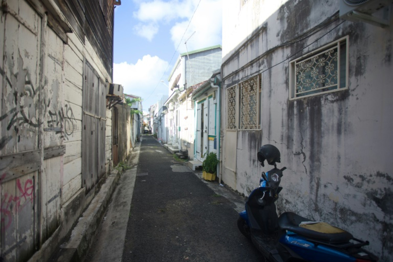 Une rue de Pointe-à-Pitre, en Guadeloupe, le 10 avril 2024 © Cedrick-Isham CALVADOS