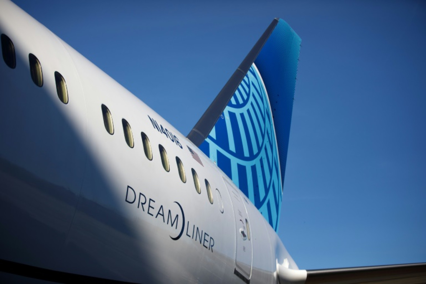 Le fuselage arrière d'un 787 Dreamliner de Boeing, à North Charleston (Caroline du Sud), le 13 décembre 2022 © Logan Cyrus