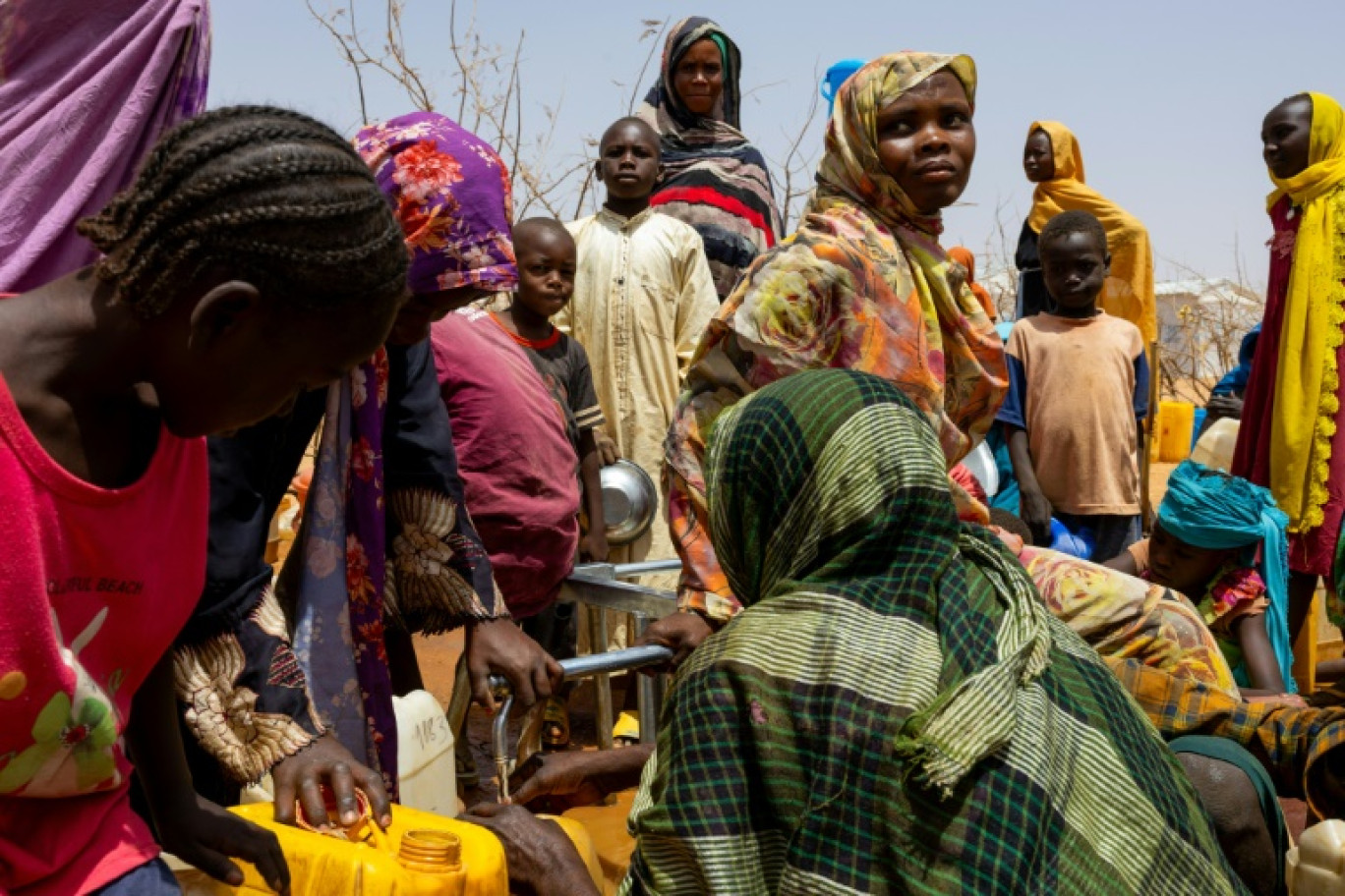 Une vue générale de la deuxième extension du camp de réfugiés de Farchana, dans l'est du Tchad, le 7 avril 2024 © Joris Bolomey