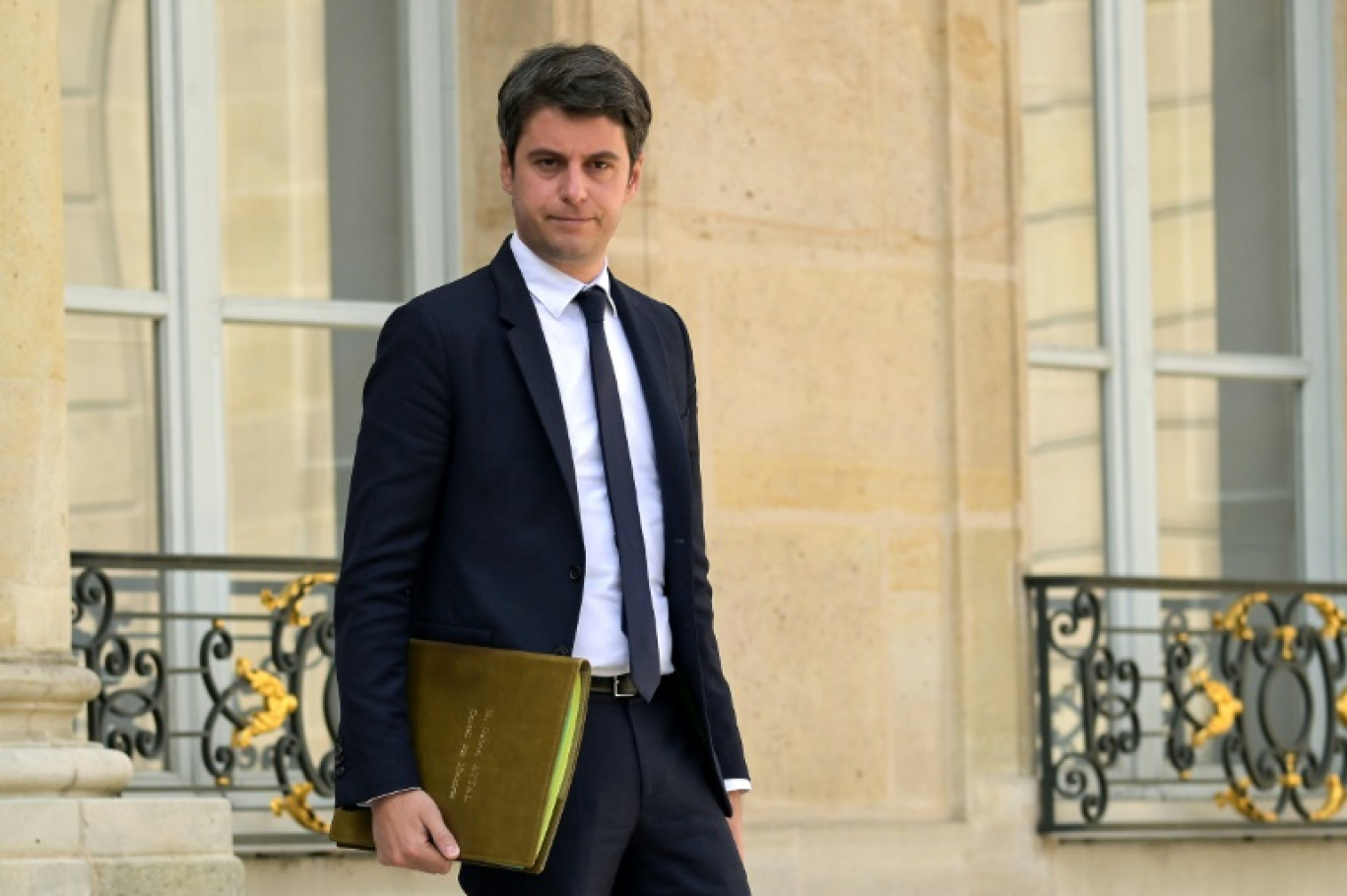 Gabriel Attal, le 17 avril 2024, à l'Elysée, à Paris © Bertrand GUAY