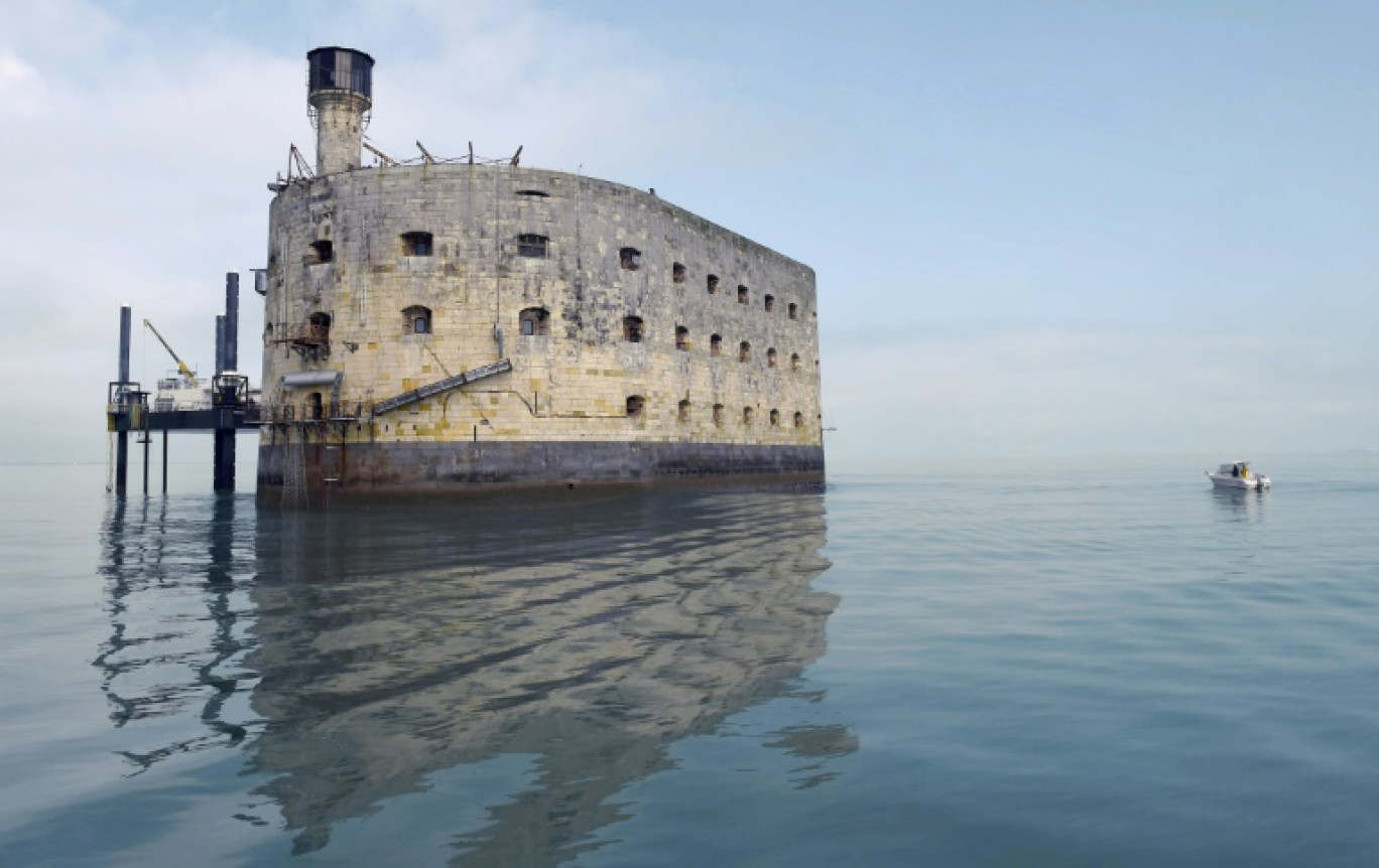 Fort Boyard entre l'île d'Oléron et l'île d'Aix près de La Rochelle en Charente-Maritime, le 3 mai 2017 © MEHDI FEDOUACH