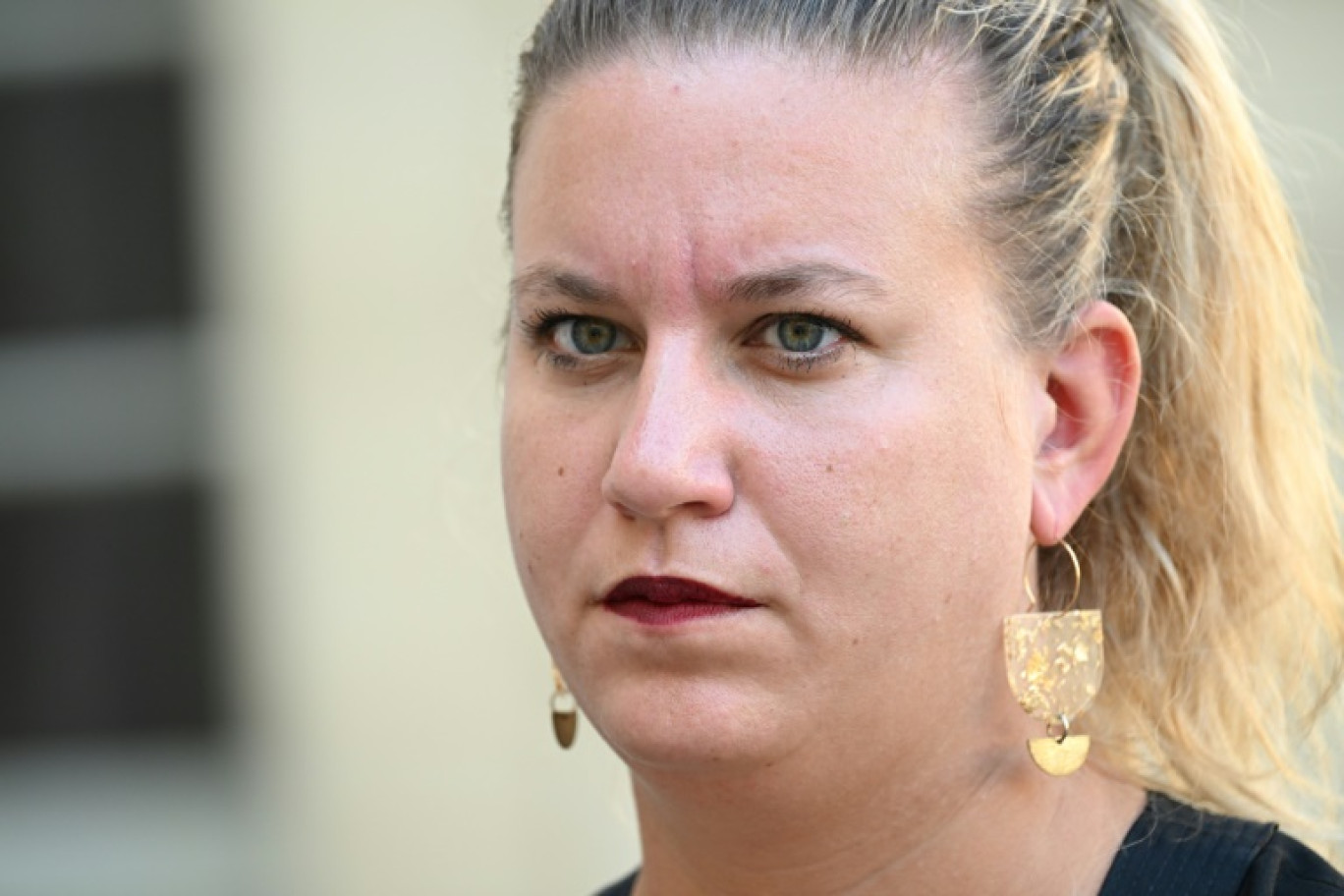 La présidente du groupe LFI à l'Assemblée, Mathilde Panot, le 15 septembre 2023 à Paris © Bertrand GUAY