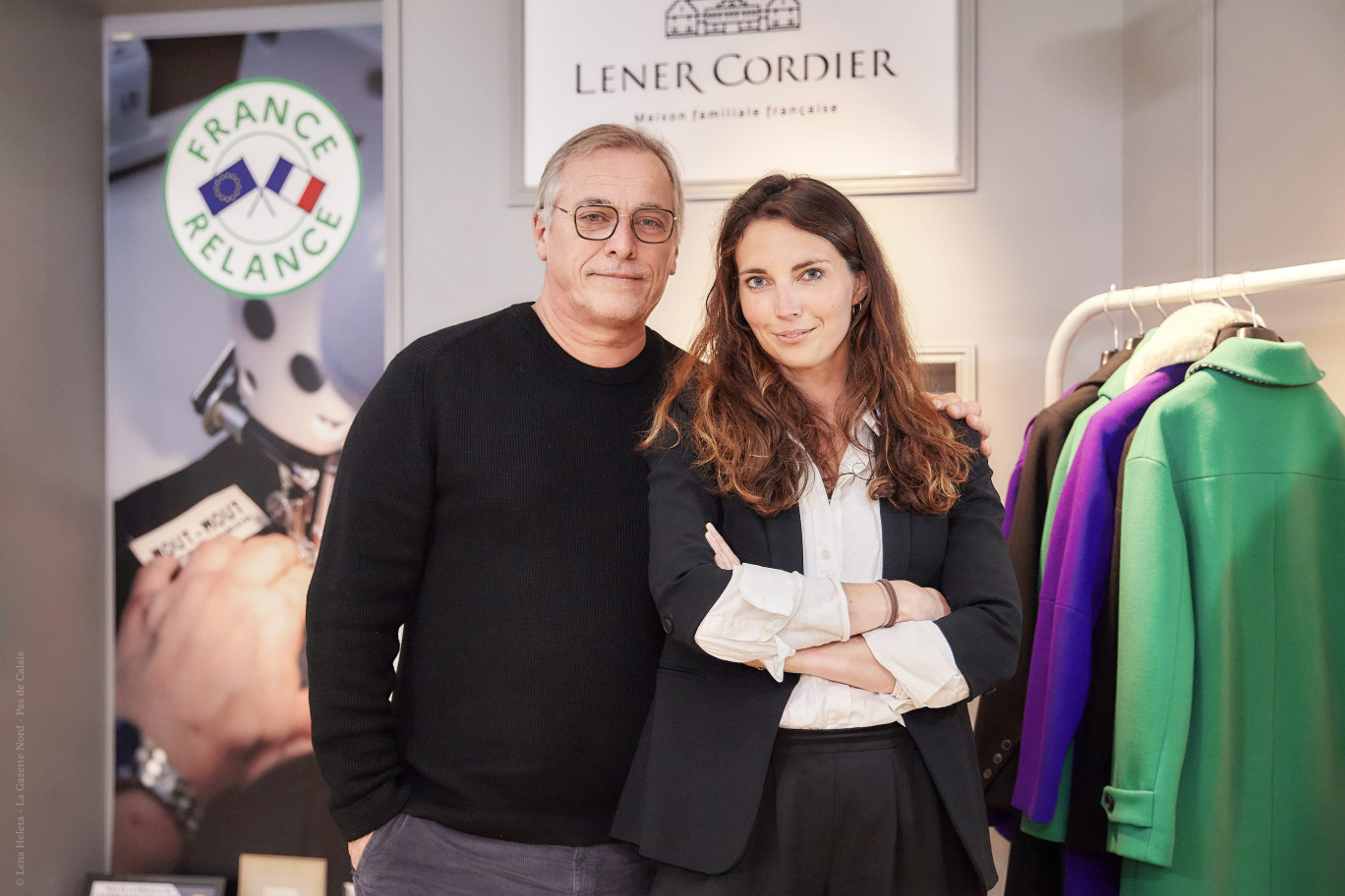 Frédéric Lener, troisième génération et PDG de l'entreprise, aux côtés de sa fille, Marine Lener, directrice générale adjointe. © Lena Heleta