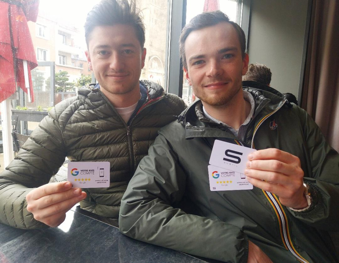 Léo Vanhée et Lucas Loyez, les deux jeunes créateurs de Subtil.