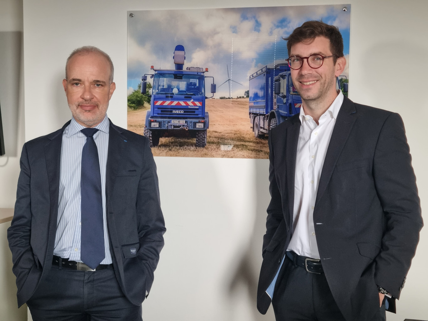 Hervé Luthringer, directeur régional Lorraine et référent Grand Est d'Enedis, et Jean-Baptiste Arnould, directeur des relations externes Grand Est et Meurthe-et-Moselle d'Enedis. 