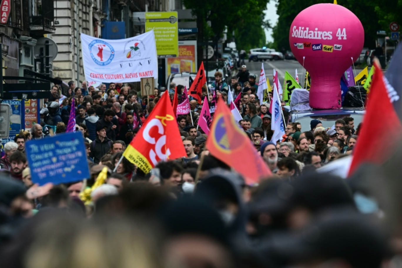 Manifestation du 1er mai 2024 à Nantes © LOIC VENANCE