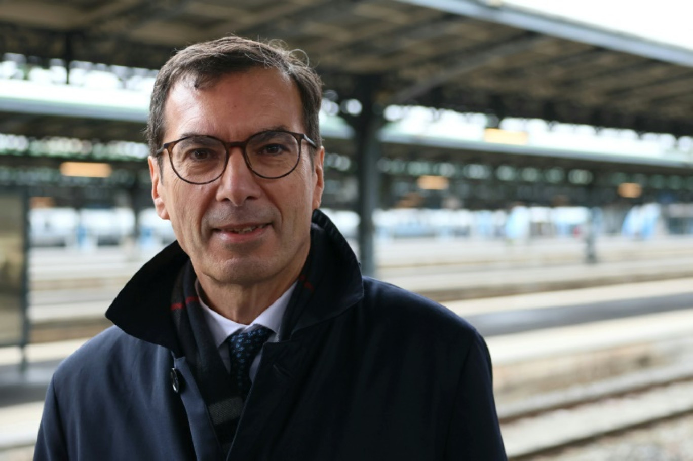 Le PDG de la SNCF, Jean-Pierre Farandou, à la Gare de l'Est à Paris, le 12 décembre 2023 © Alain JOCARD