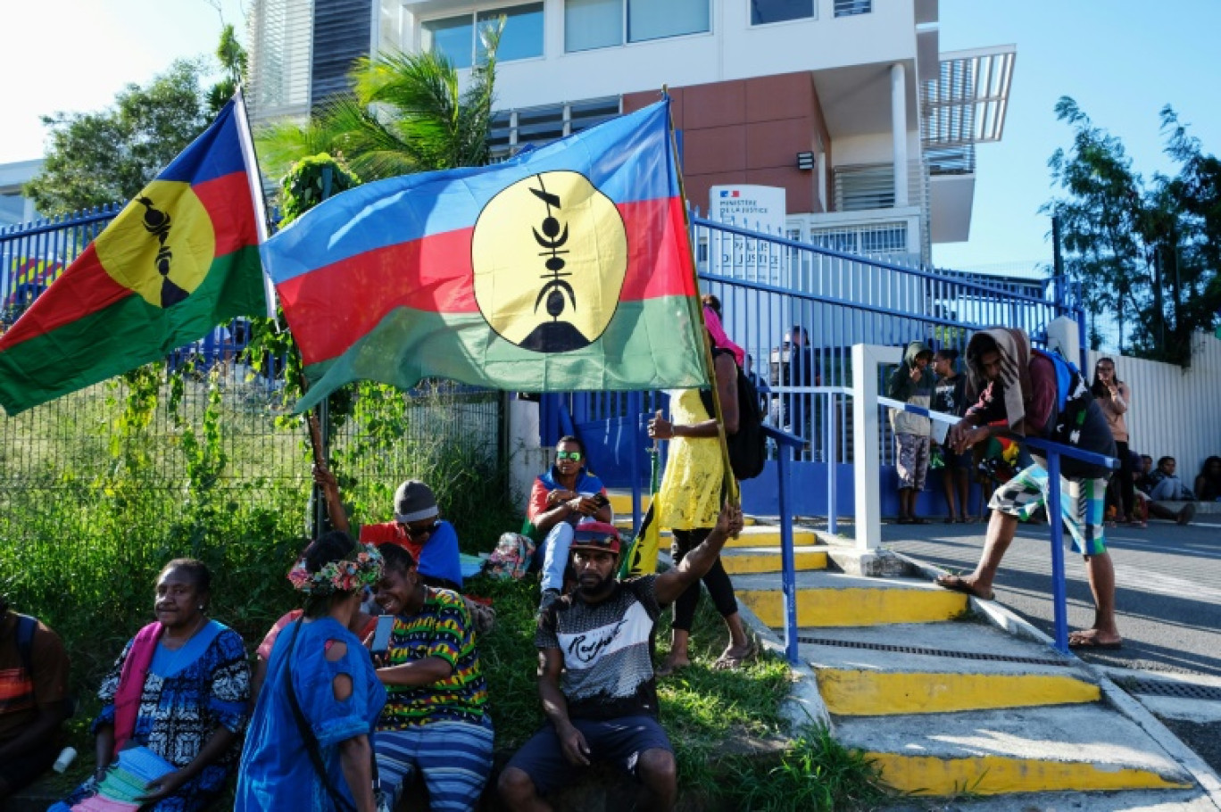 Rassemblement de partisans indépendantistes à Nouméa, le 13 mai 2024 en Nouvelle-Calédonie © Theo Rouby