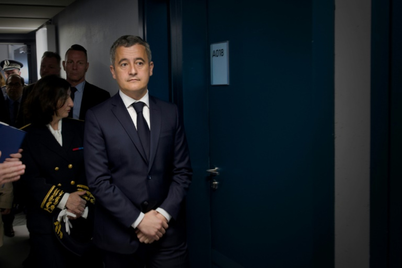 Le ministre de l'Intérieur Gérald Darmanin lors d'un déplacement à Olivet, près d'Orléans, le 6 mai 2024 © GUILLAUME SOUVANT