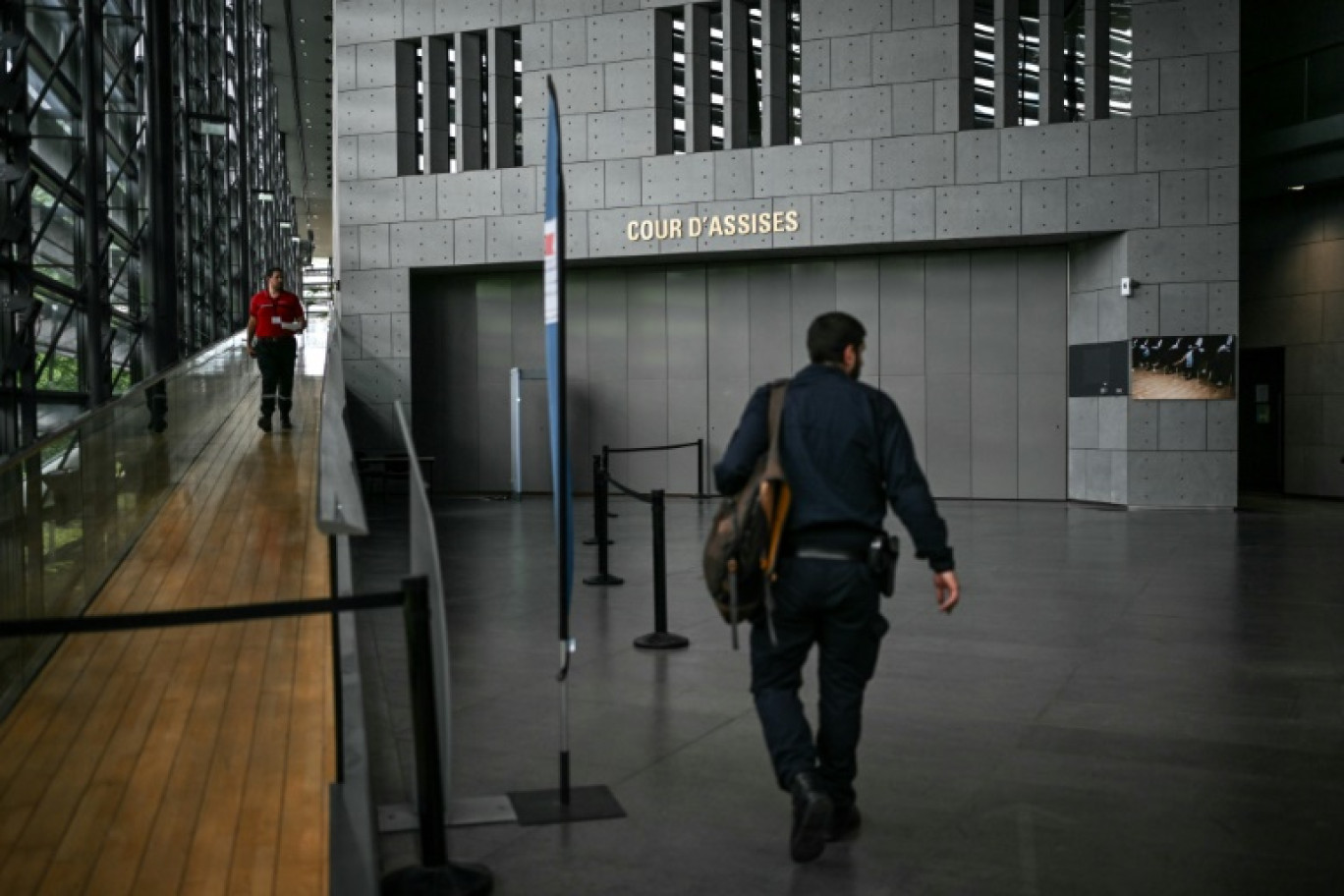 Le palais de justice de Grenoble avant le début du procès en appel de Gabriel Fortin devant la Cour d'assises de l'Isère, le 13 mai 2024 © OLIVIER CHASSIGNOLE