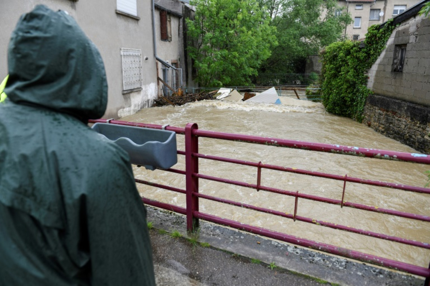 Les inondations à Boulay-Moselle, en Moselle, le 17 mai 2024 © Jean-Christophe VERHAEGEN