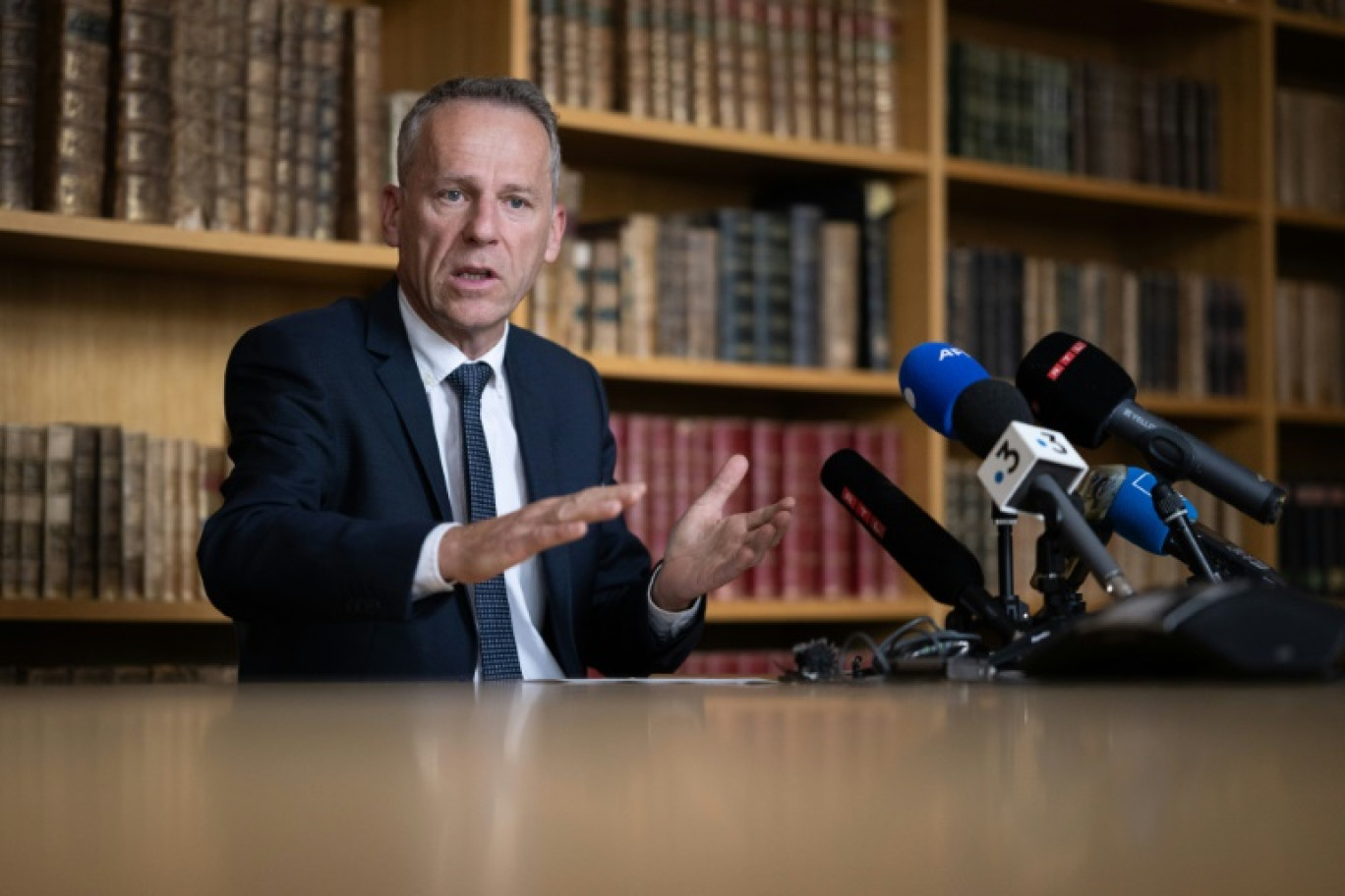 Le procureur de la République de Besançon Etienne, le 16 mai 2024 au tribunal de Besançon © SEBASTIEN BOZON