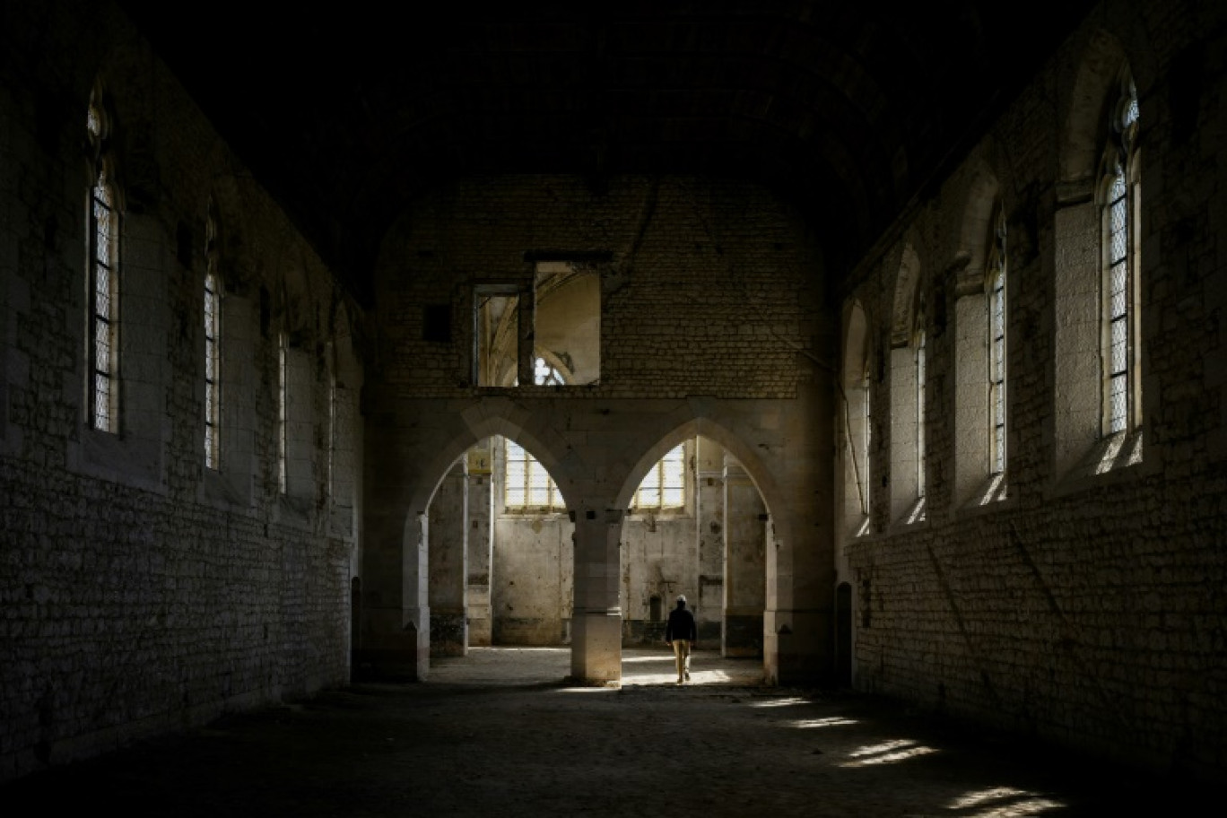 L'Hôtel Dieu, à Bourges, en cours de rénovation pour l'accession de la ville au titre de capitale européenne de la culture 2028 © JEFF PACHOUD