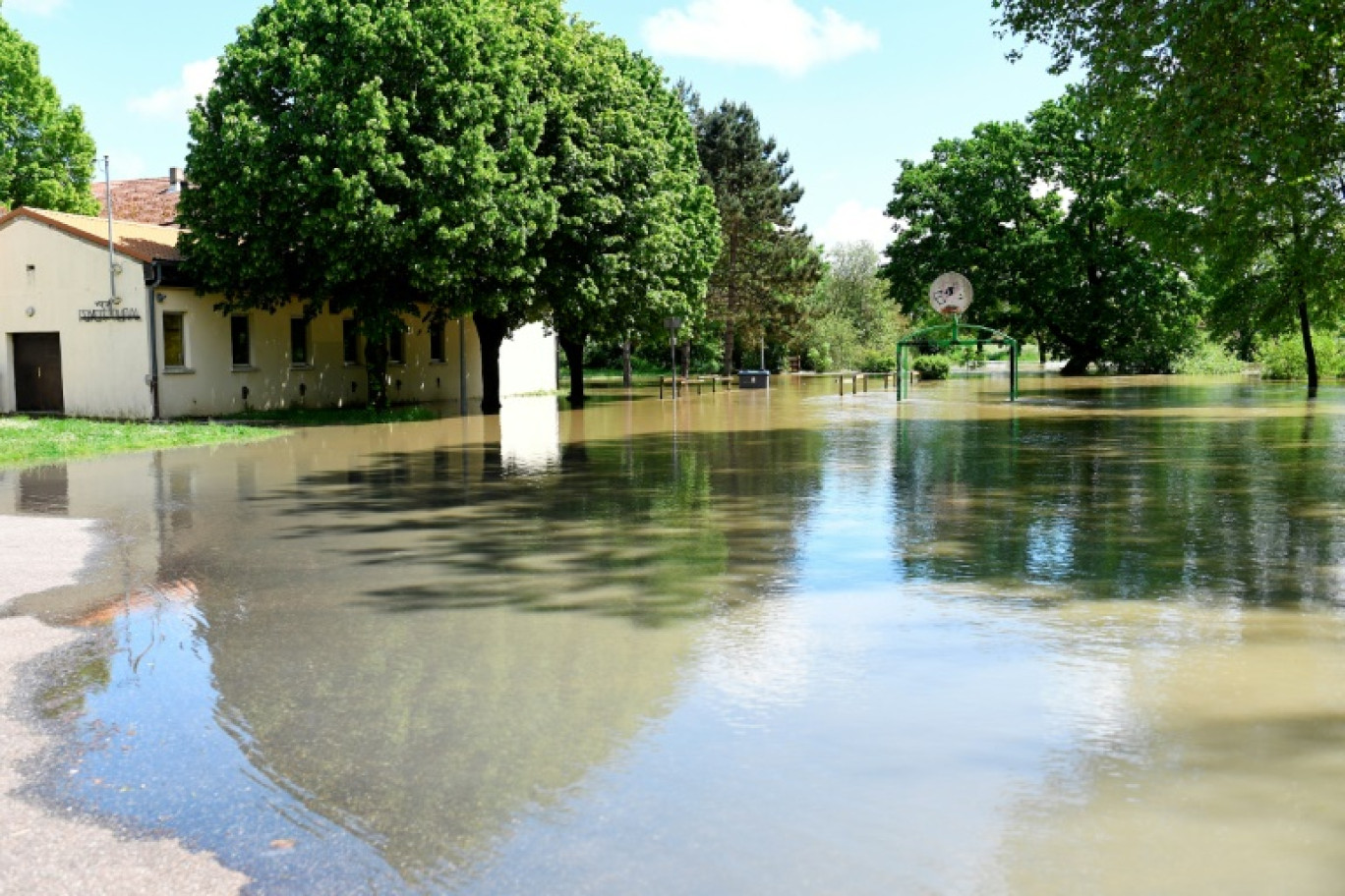 Inondation à Créhange en Moselle le 18 mai 2024 © Jean-Christophe VERHAEGEN