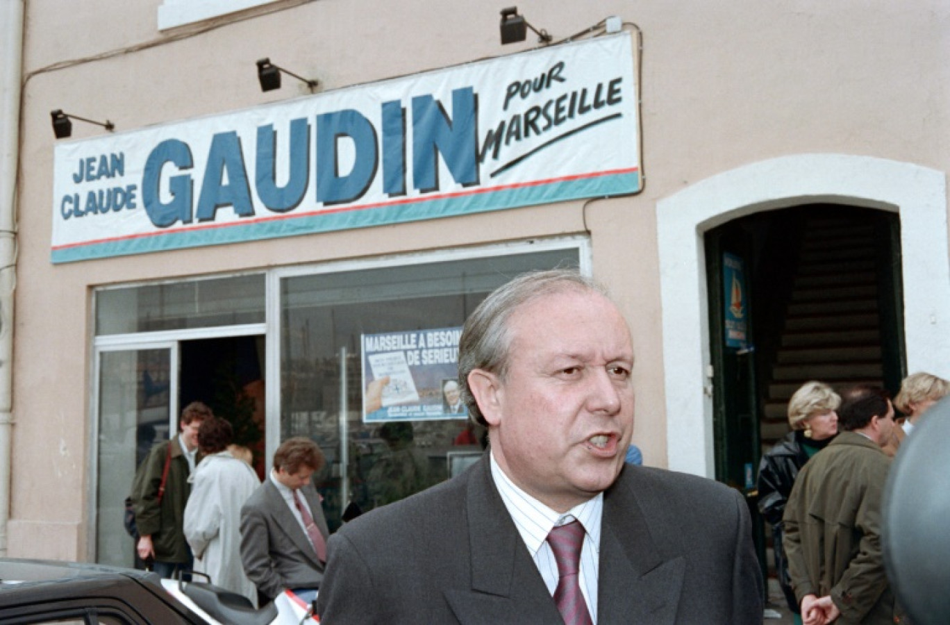 l'ancien maire de Marseille, Jean-Claude Gaudin, le 8 mai 2024 à Marseille © Ludovic MARIN