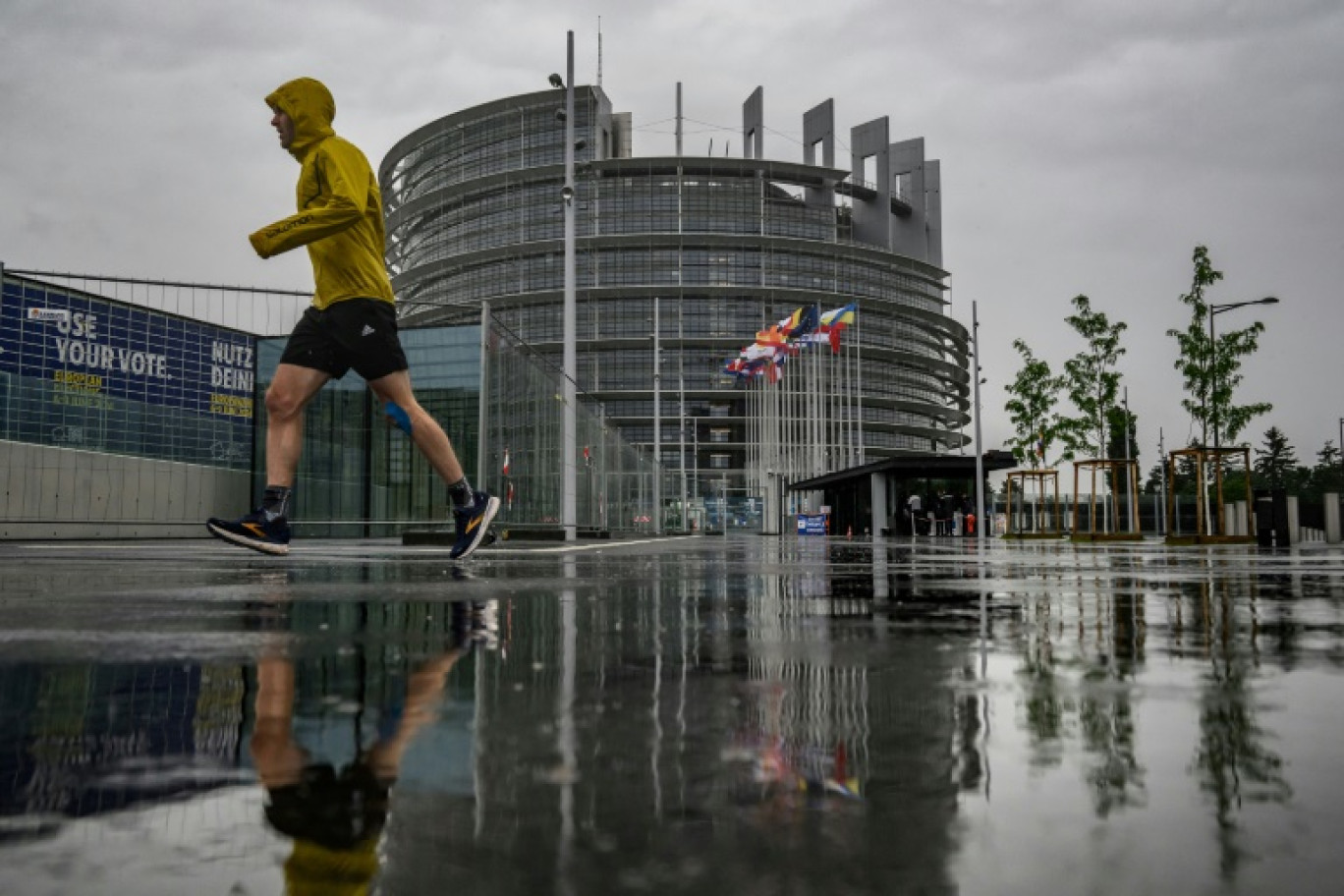 Le siège du Parlement européen à Strasbourg, le 17 mai 2024 © JEFF PACHOUD