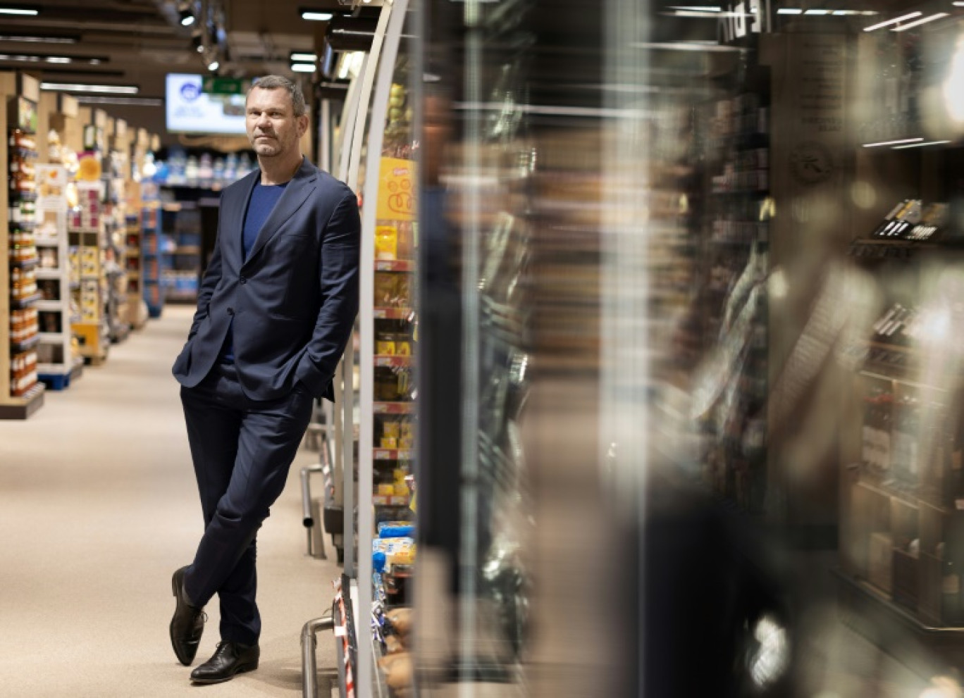 Le directeur général d'Intermarché Thierry Cotillard, à Issy-Les-Moulineaux, le 16 mai 2024 © JOEL SAGET