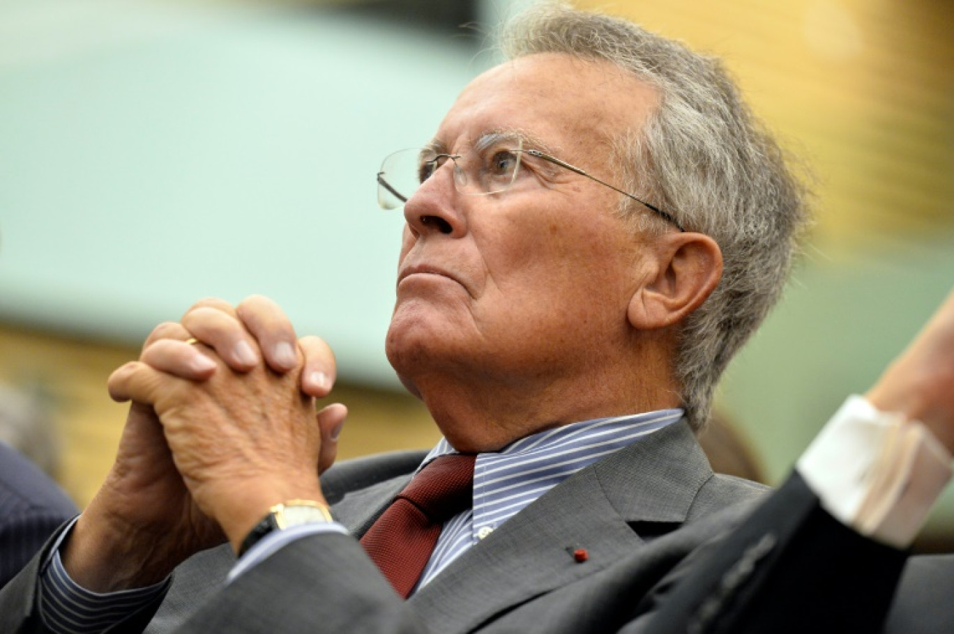 Henri Nallet, ancien ministre de l'Agriculture, et de la Justice, de François Mitterrand, le 15 septembre 2016 à Paris © BERTRAND GUAY