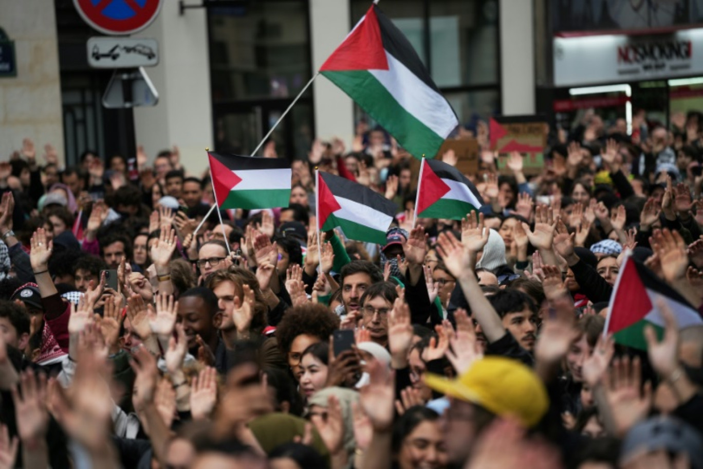 Manifestation contre les bombardements israéliens sur la bande de Gaza, le 29 mai 2024 à Paris © Zakaria ABDELKAFI