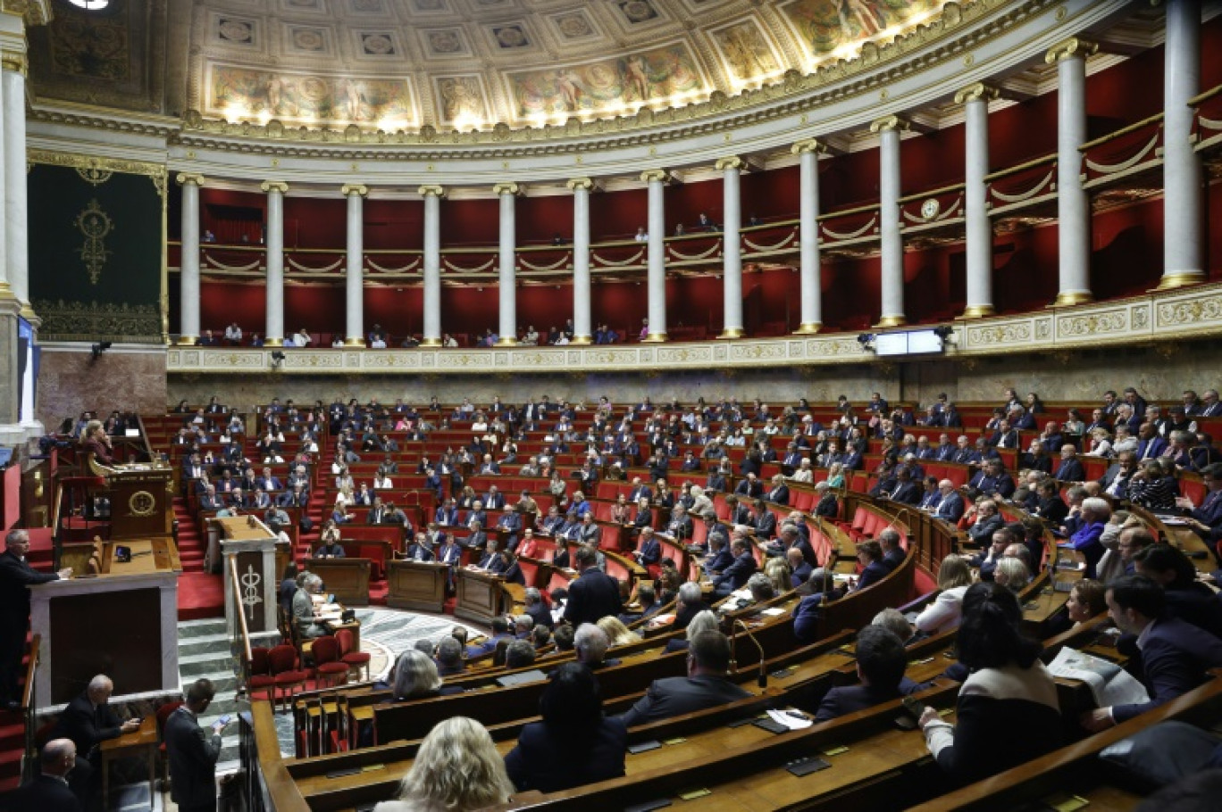 Les députés en séance à l'Assemblée nationale le 14 mai 2024 © Geoffroy VAN DER HASSELT