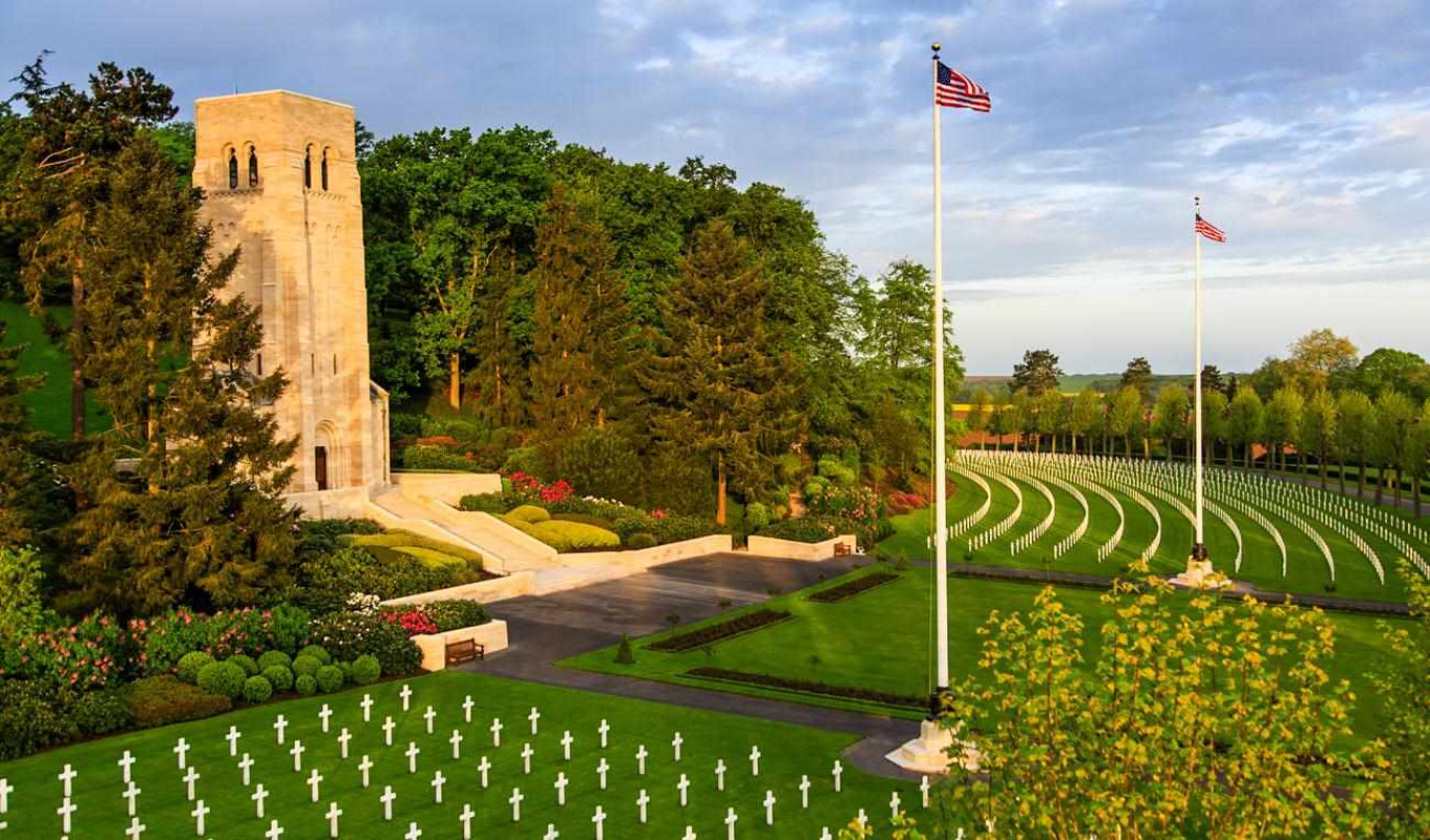 Le cimetière militaire américain de Belleau fait partie des 9 sites axonais inscrits au patrimoine mondial de l'Unesco. (c) Département de l'Aisne