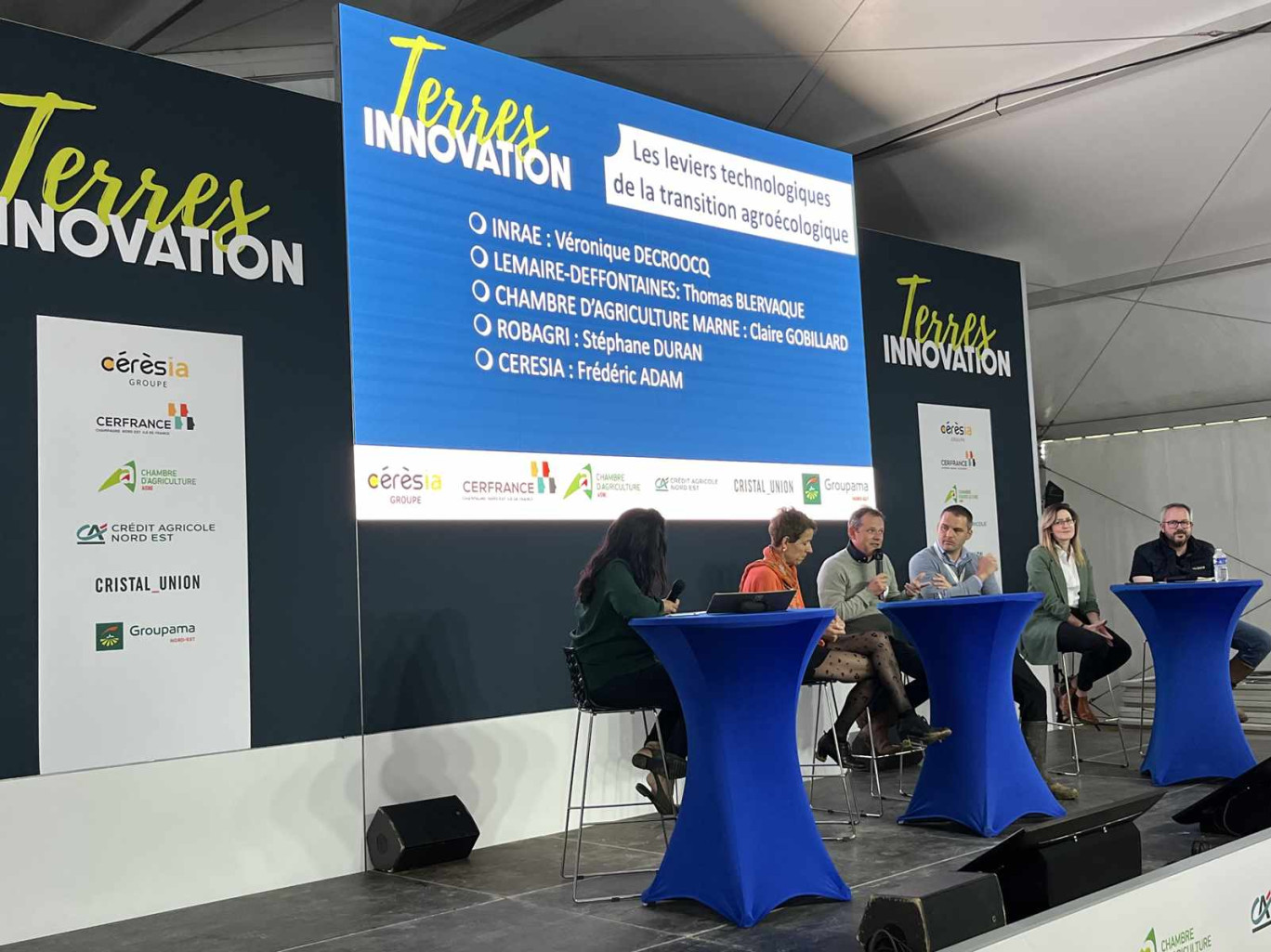 Le salon Terres Innovation, organisé par Cérésia et la chambre d'agriculture de l'Aisne, a accueilli des conférences.