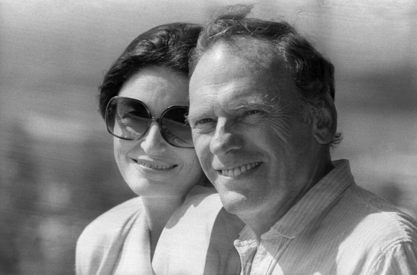 Anouk Aimée et Jean-Louis Tritignant au Festival de Cannes en mai 1986 pour le film "Un homme et une femme, vingt ans après" de Claude Lelouch © -