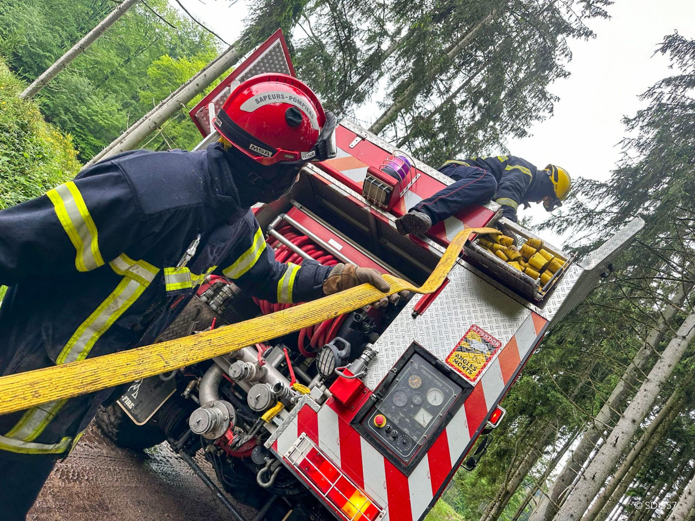 Lors d'un exercice opérationnel. © SDIS 57.