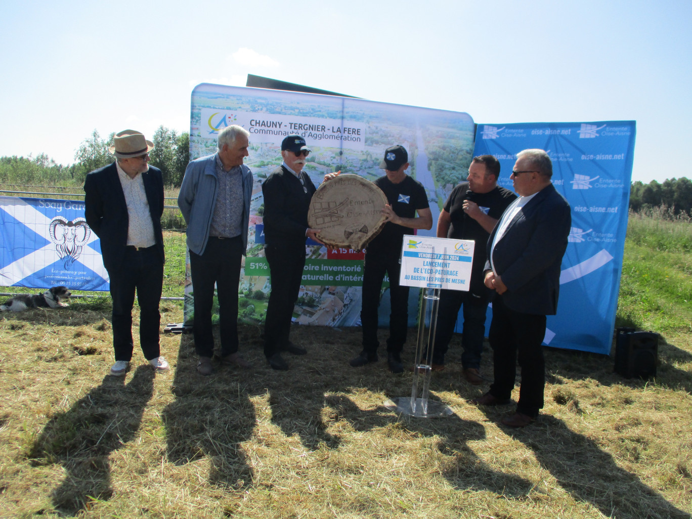 L’arrivée des premiers béliers sur le site des Prés de Mesne a été officialisée le 7 juin dernier.