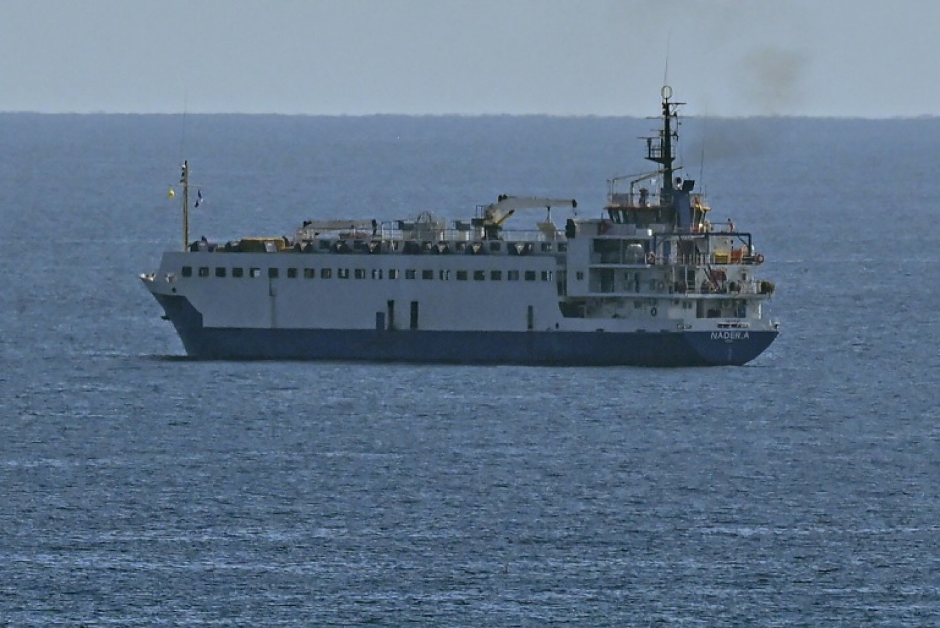 Un navire de transport de bétail ancré au large du port de Sète, le 22 septembre 2022 dans l'Hérault © Pascal GUYOT