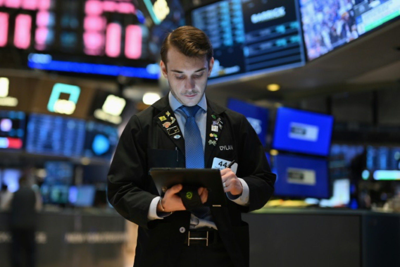 Un opérateur du New York Stock Exchange © ANGELA WEISS