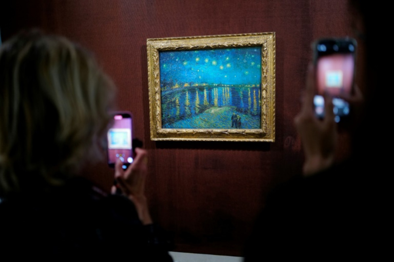 Le tableau "La nuit étoilée", exposée à la Fondation Vincent Van Gogh à Arles, le 31 mai 2024 dans les Bouches-du-Rhône © Sylvain THOMAS