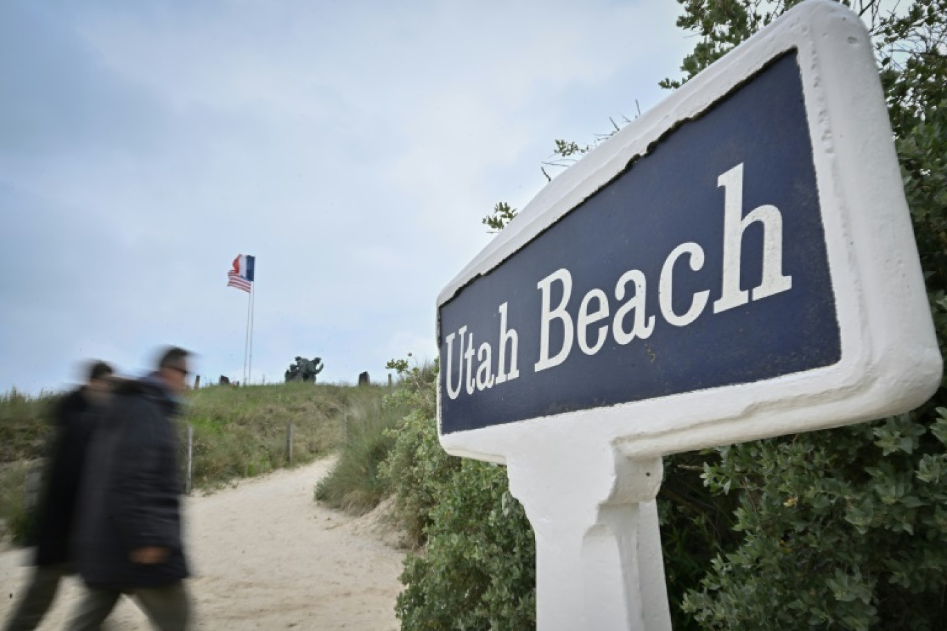 Utah Beach, à Sainte-Marie-du-Mont, dans la Manche, le 1er juin 2024 © Lou Benoist