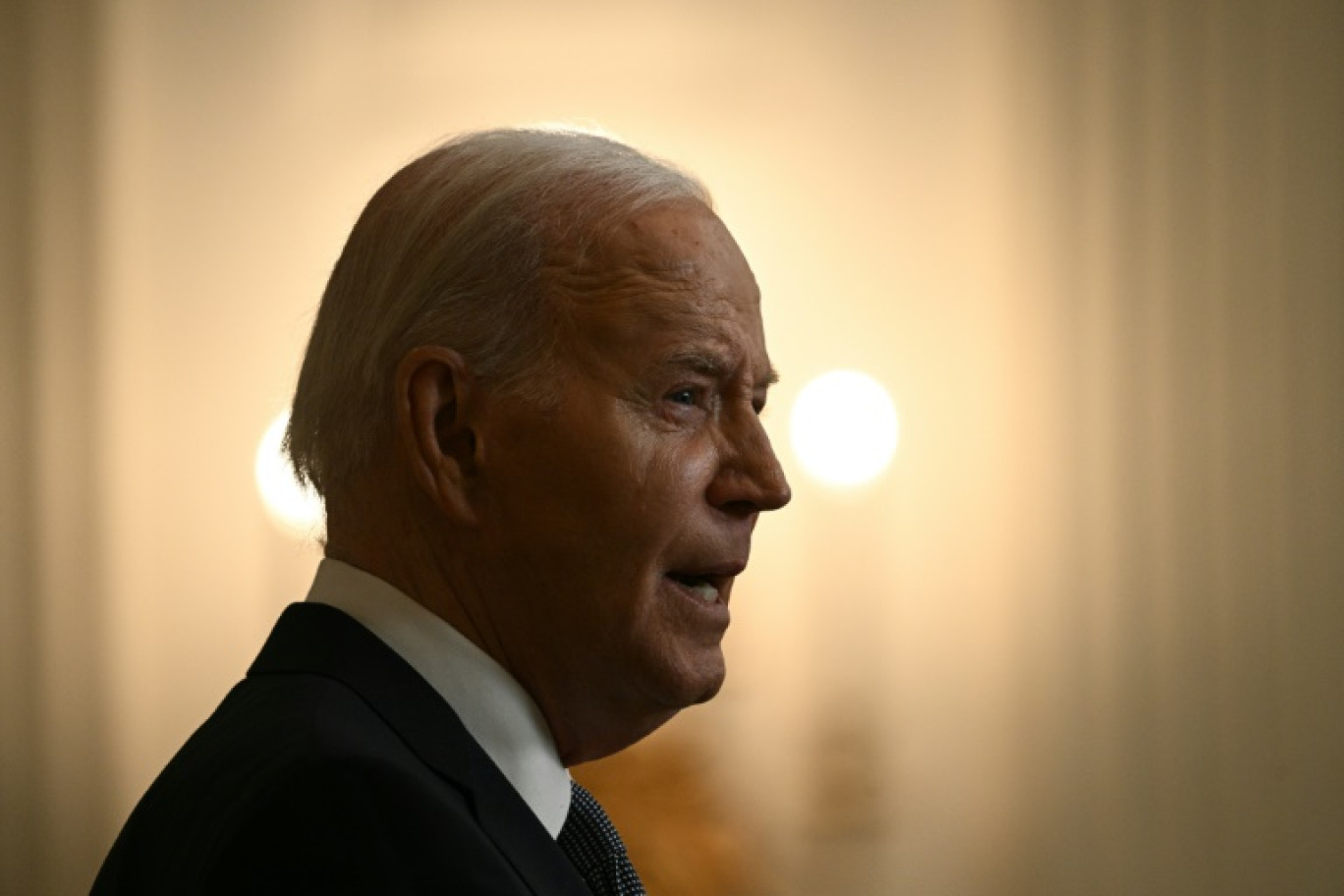 Le président américain Joe Biden à la Maison Blanche, le 31 mai 2024 © Brendan SMIALOWSKI