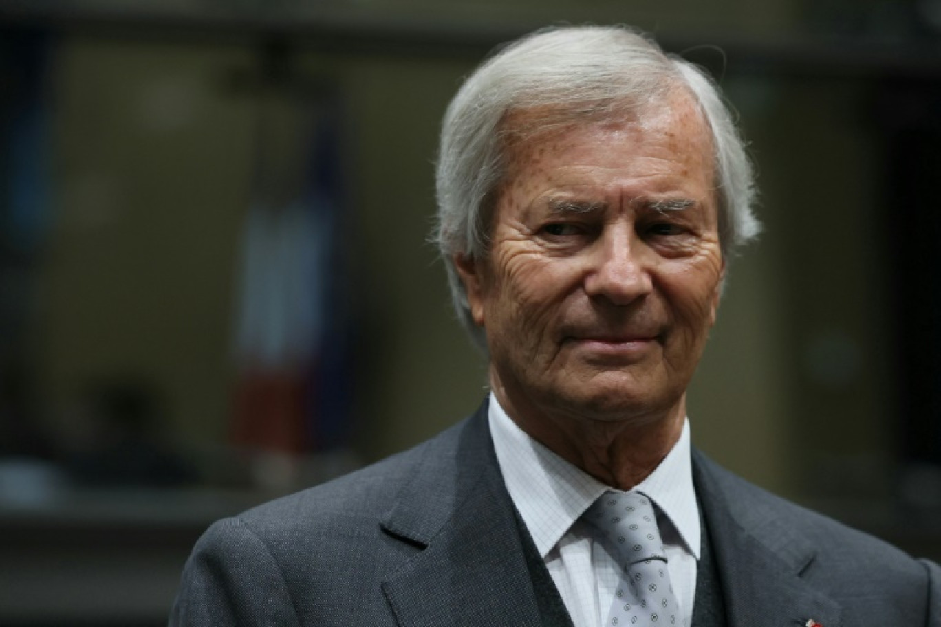 Vincent Bolloré avant une audition  à l'Assemblée nationale à Paris le 13 mars 2024 © ALAIN JOCARD