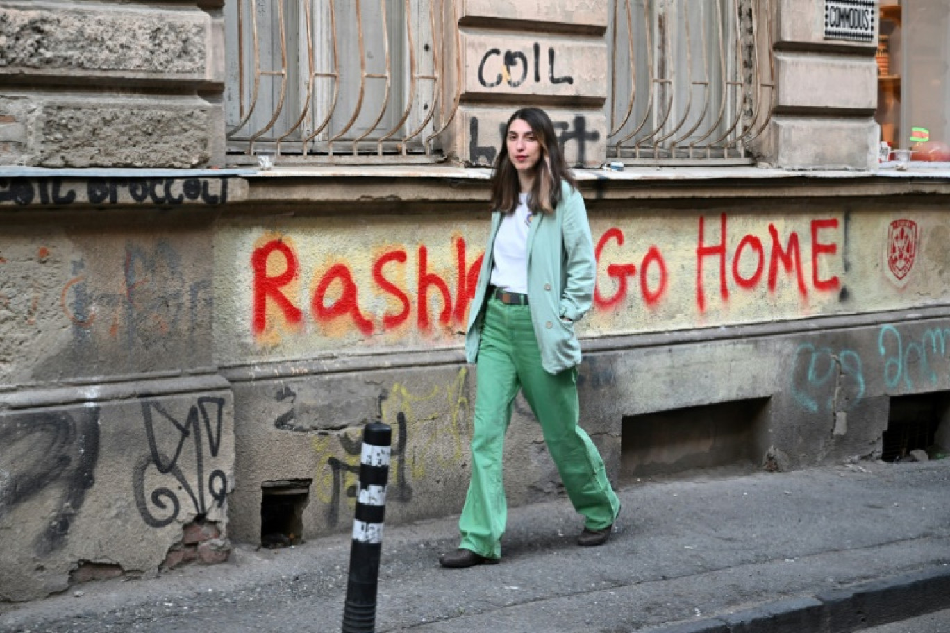 Mariam Kvaratskhelia, 31 ans, cofondatrice du groupe de défense des droits LGBTQ Tbilisi Pride à Tbilissi le 29 mai 2024 © Vano SHLAMOV