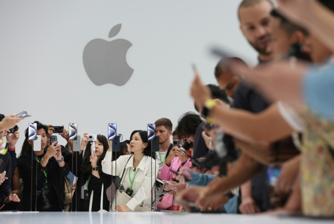 Un événement organisé par Apple à Cupertino (Californie), aux Etats-Unis, le 12 septembre 2023 © JUSTIN SULLIVAN